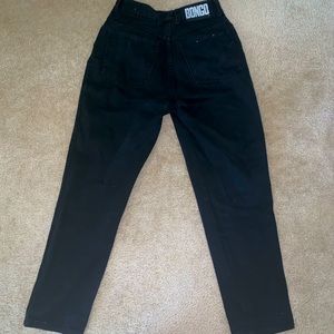 Black vintage straight leg BONGO mom jeans